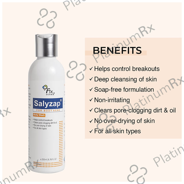 Fixderma Salizap For Body Acne Body Wash