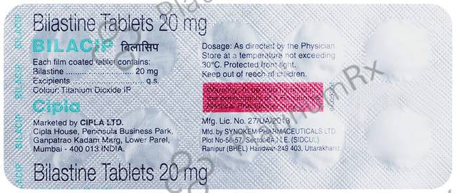 Bilacip 20mg Tablet 10s