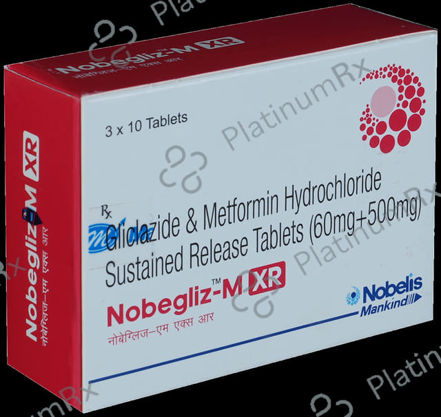 Nobegliz M XR 60/500mg Tablet 10s
