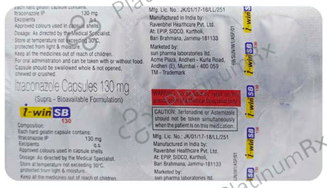 I Win SB 130mg Capsule 10s