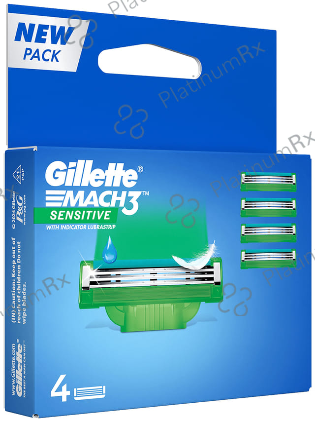 Gillette Mach 3 Shaving Razor Blades Sensitive