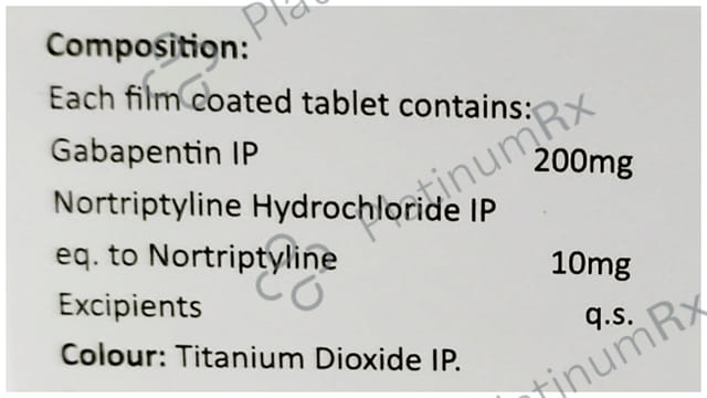 Gabayon NT 200/10mg Tablet 10s