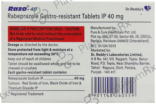 Razo 40mg Tablet 15s