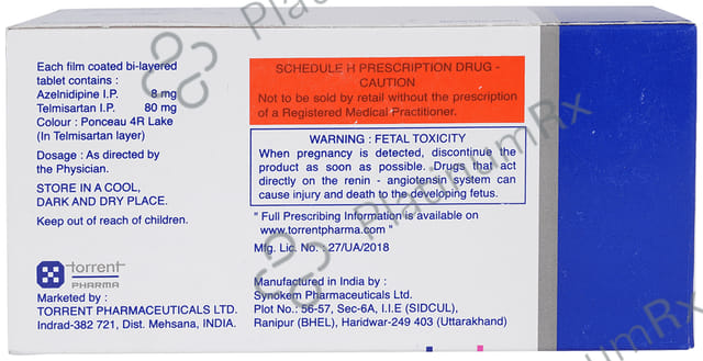 Uniaz T 80/8mg Tablet 10s