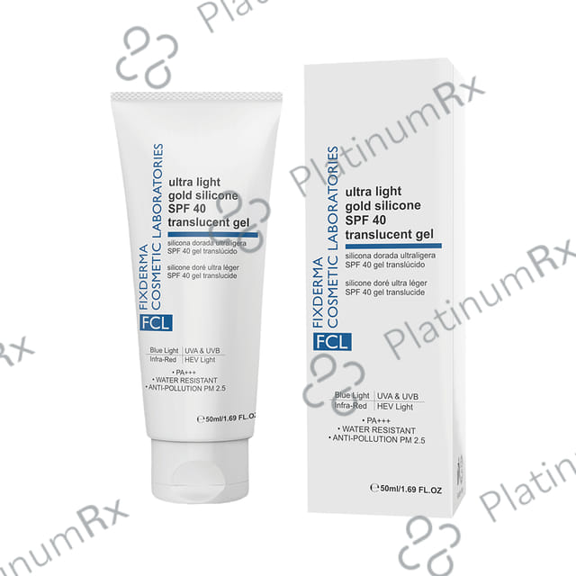Fixderma FCL Ultra light Gold Silicon Translucent Gel SPF 40 50ml