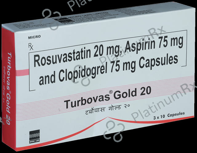 Turbovas Gold 20/75/75mg Capsule 10s