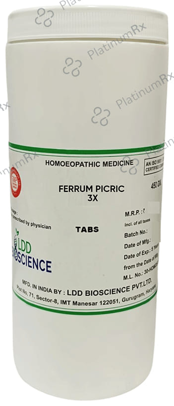 LDD Bioscience Ferrum Picric 3X 450 gm