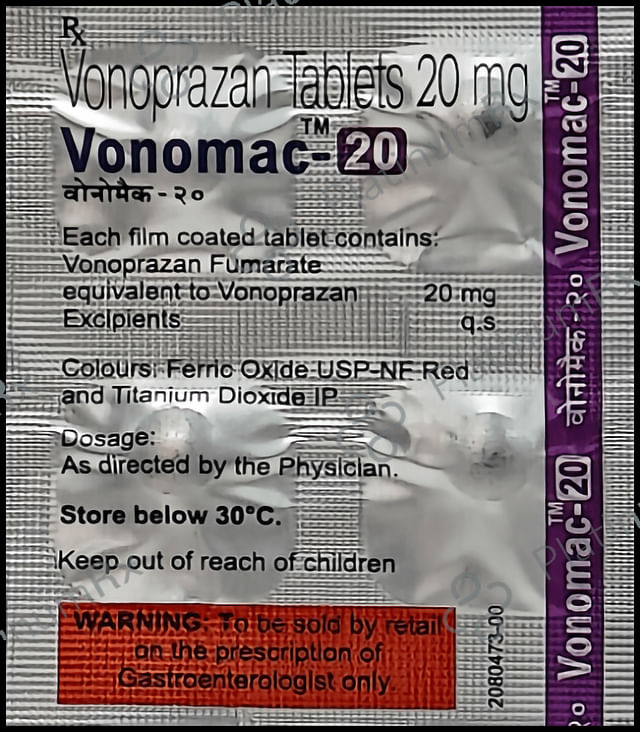 Vonomac 20mg Tablet 10s