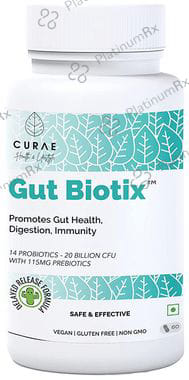 Curae Health & Lifestyle Gut Biotix Probiotics and Prebiotics Capsule