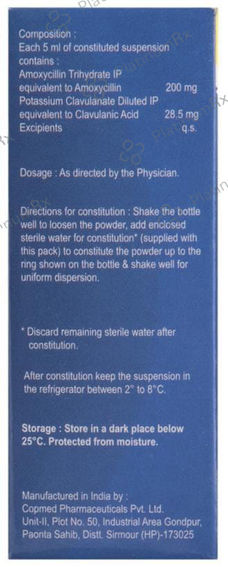 Moxiforce CV 200/28.5mg Dry Syrup 30ml