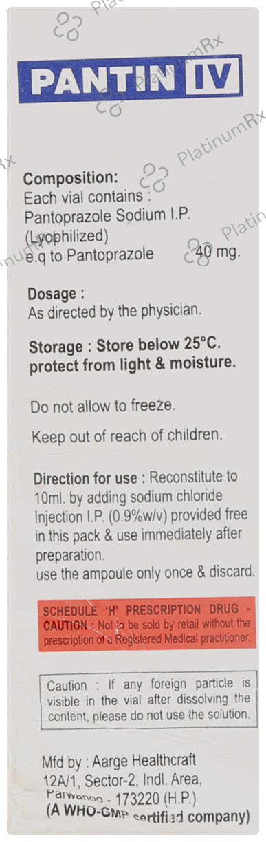 Pantin 40mg Injection 10ml