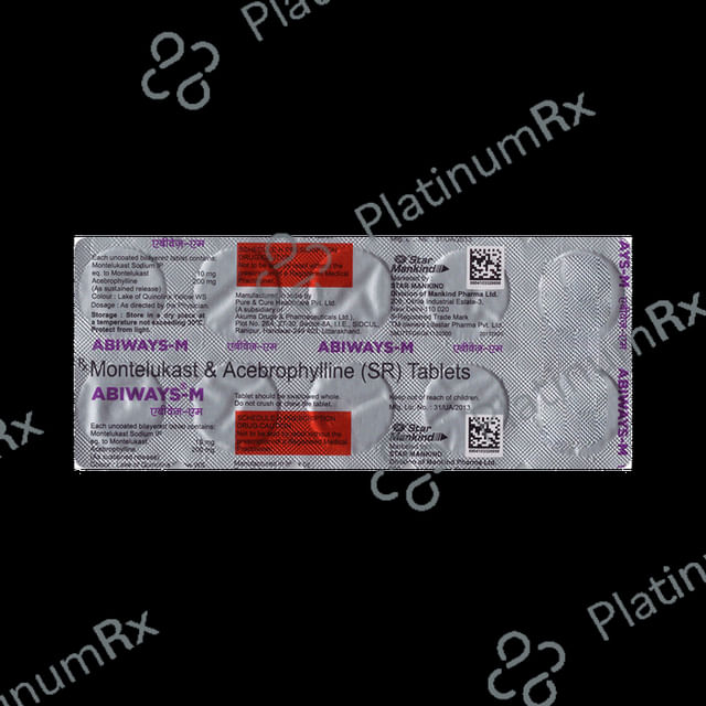 Abiways M 200/10mg Tablet SR 10s