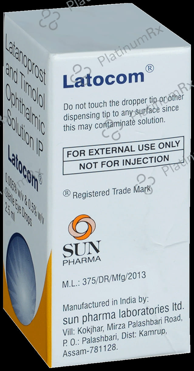 Latocom 50mcg/5mg Eye Drop 5ml