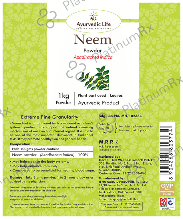 Ayurvedic Life Neem Powder