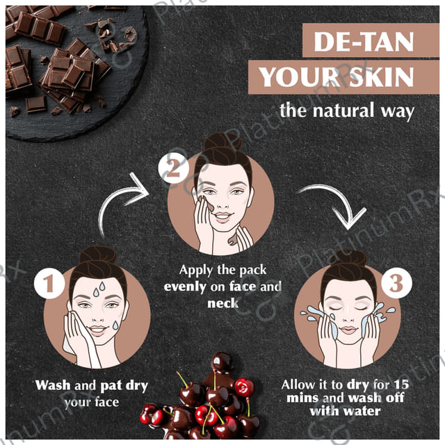 Everyuth Naturals Pure & Light Tan Removal Pack Chocolate & Cherry