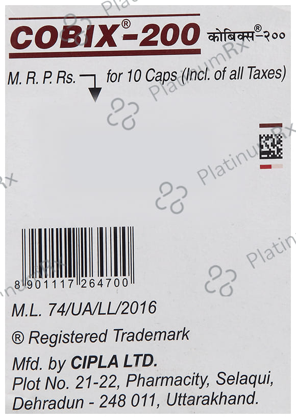 Cobix 200mg Capsule 10s