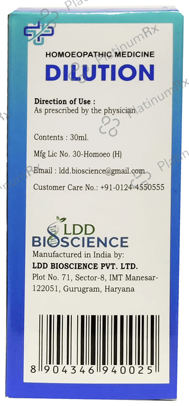 LDD Bioscience Rhus Tox Dilution 200 30 ml