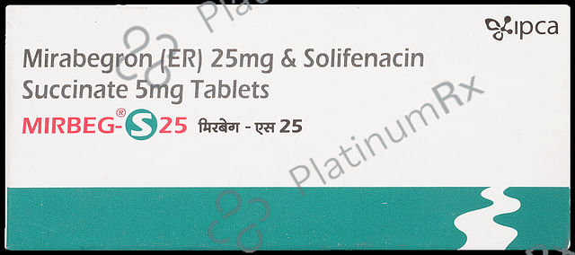 Mirbeg S 25/5mg Tablet ER 10s