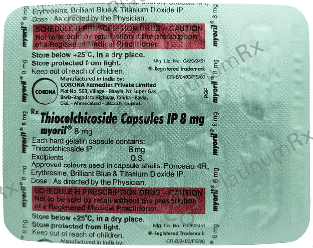Myoril 8mg Capsule 10s