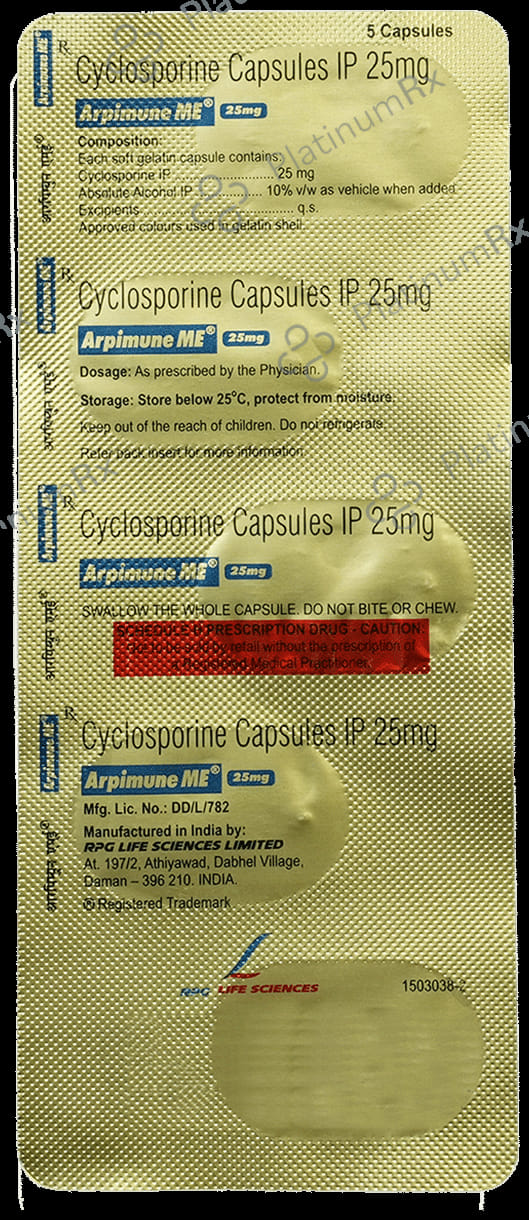 Arpimune ME 25mg Capsule 5s