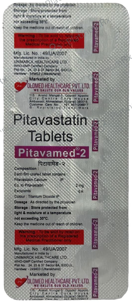 Pitavamed 2mg Tablet