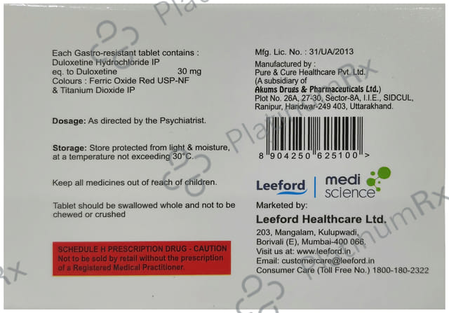 Duxozeal 30mg Tablet
