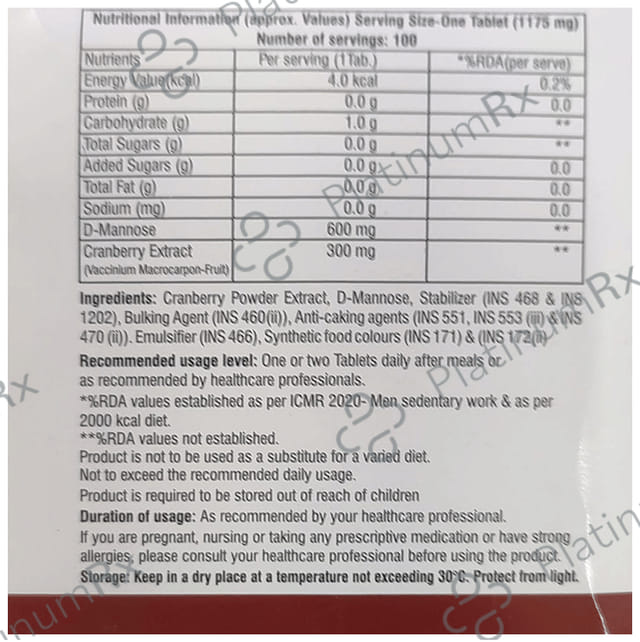 Crann D 300/600mg Tablet 10s