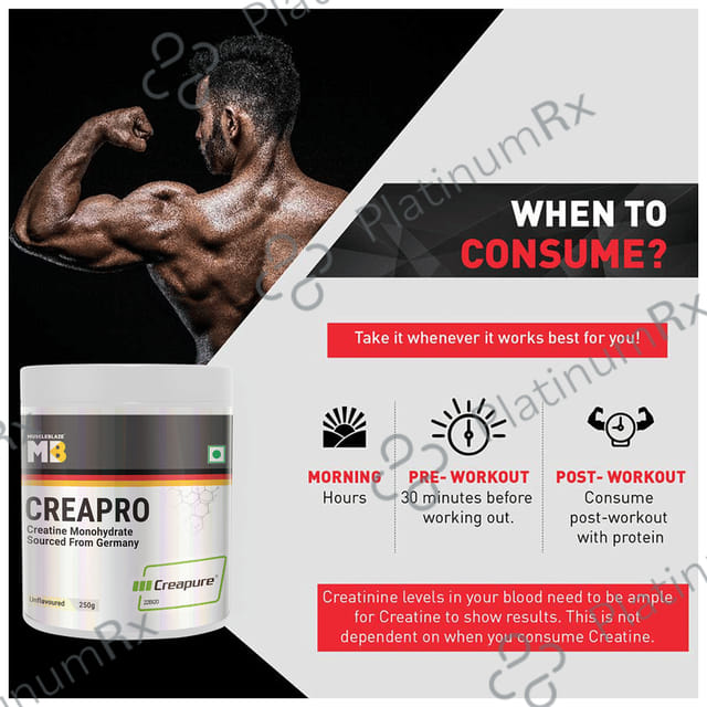 MuscleBlaze Creapro Creatine - With Creapure for Lean Muscles, Energy & Strength -
