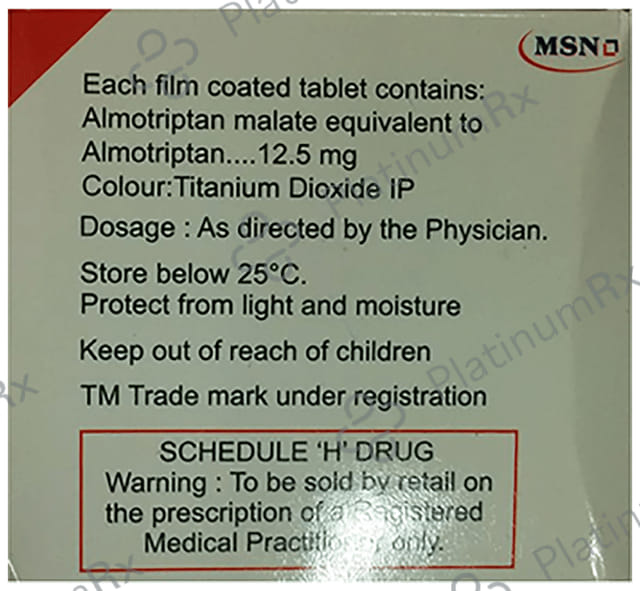 Almotan 12.5mg Tablet 4s