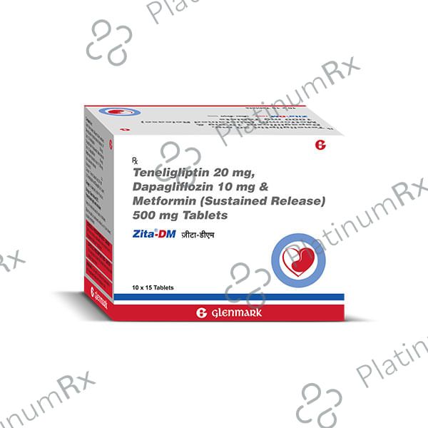 Zita DM 10/20/500mg Tablet SR 10s