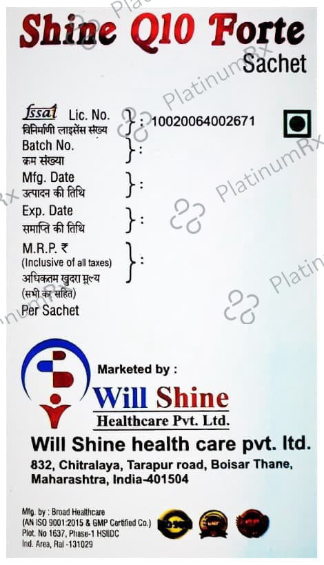 Shine Q10 Forte Sachet (5gm Each)