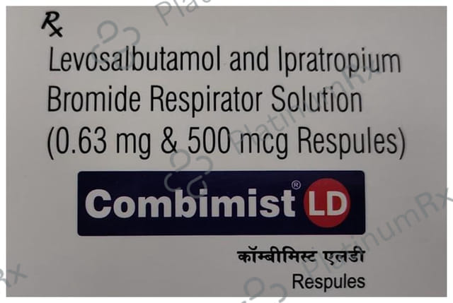 Combimist LD 500mcg/0.63mg Respules 5X2.5ml