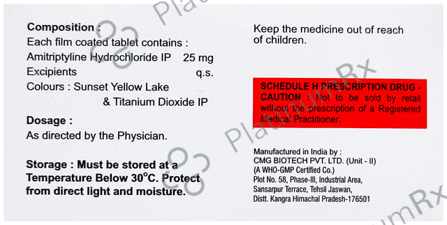 Amit 25mg Tablet 10s (Orchid Chemicals)