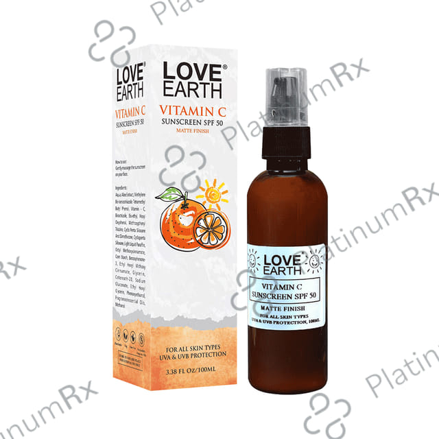 Love Earth Vitamin C Sunscreen SPF 50 Cream 100ml