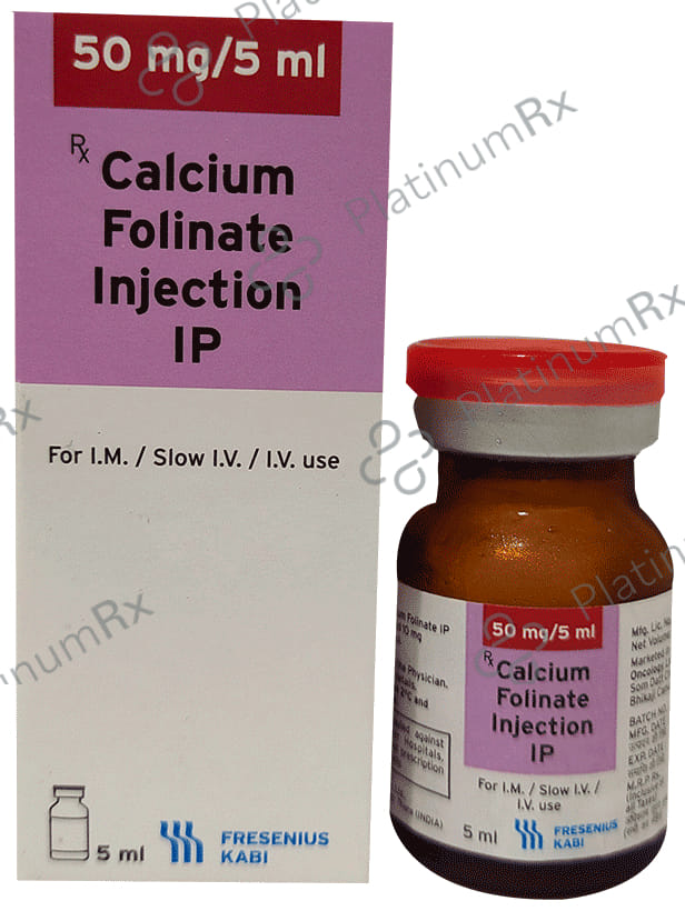 Calcium Folinate 50mg Injection 5ml