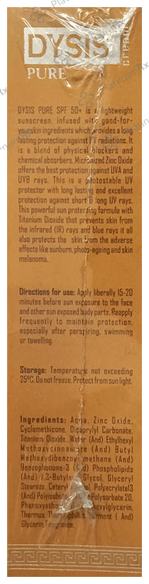 Dysis SPF 50+ Cream 50gm