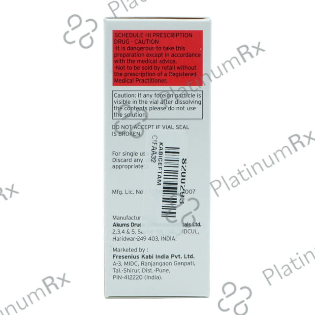 Kabiceftam 1.5gm Injection 1s