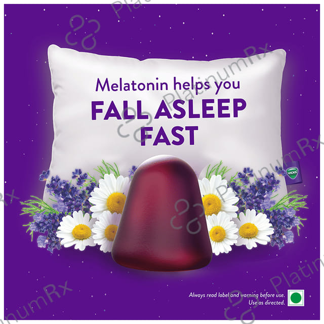 Vicks Zzz Quil Melatonin Sleep Aid with Chamomile & Vitamin B6 Nutraceutical Gummies 10s