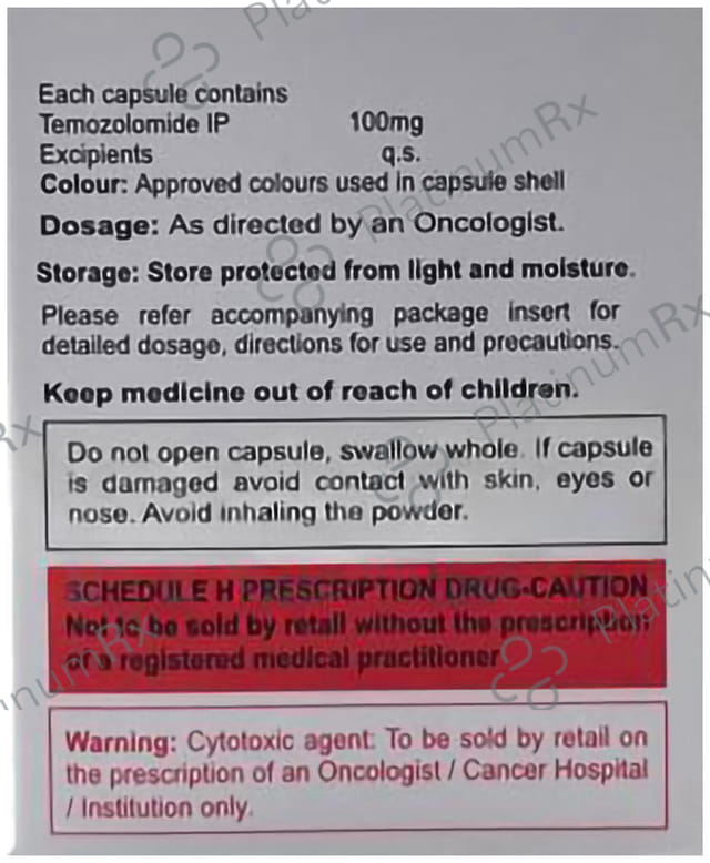 Temoget 100mg Capsule 5s
