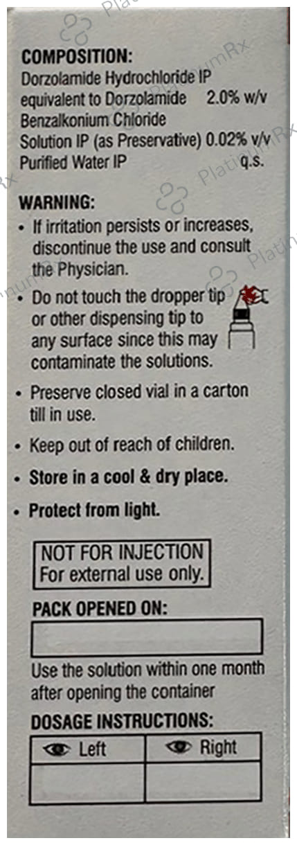 Dorzoeye 2% Eye Drop