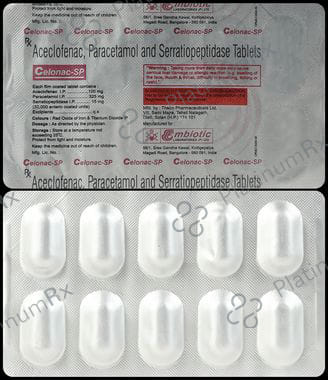 Celonac SP 100/325/15mg Tablet 10s