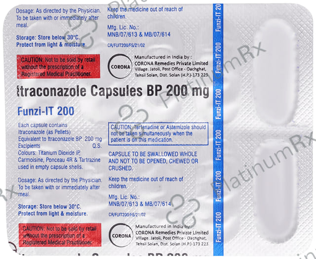 Funzi IT 200mg Capsule 10s