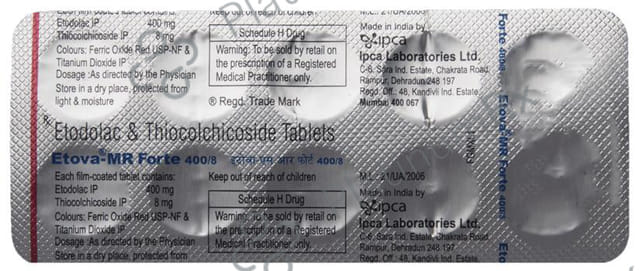 Etova MR Forte 400/8mg Tablet 10s