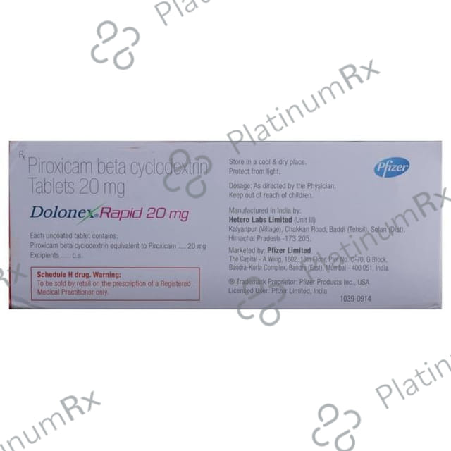 Dolonex Rapid 20mg Tablet 10s