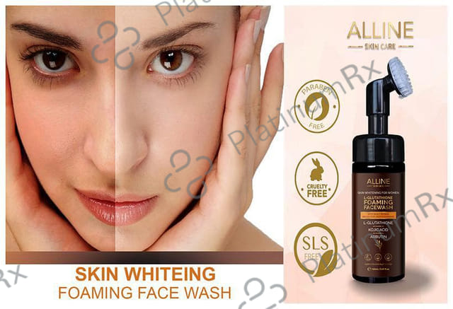 Alline L-Glutathione Foaming Face Wash for Women