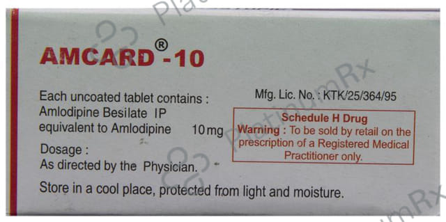 Amcard 10mg Tablet 10s