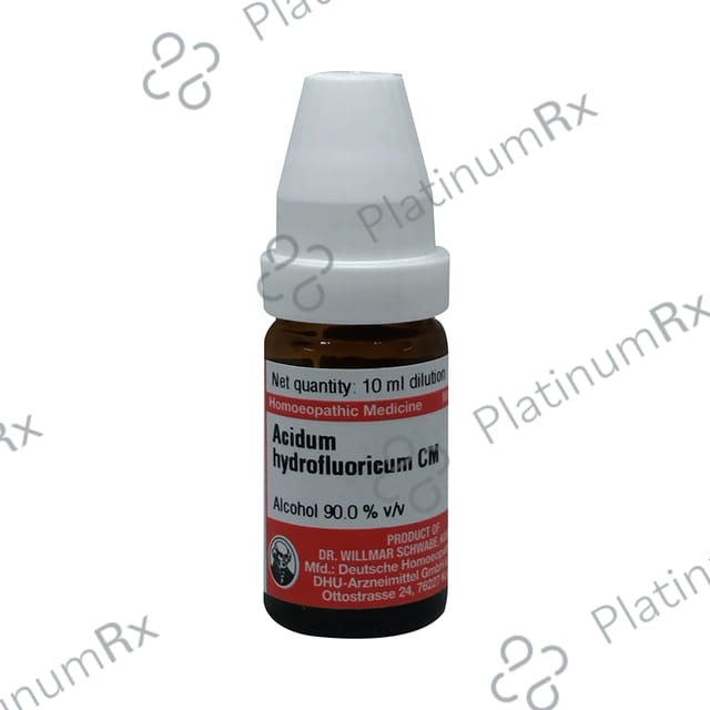 Dr Willmar Schwabe Germany Acidum Hydrofluoricum Dilution CM 10ml
