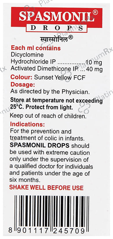 Spasmonil 10/40mg Drop 10ml