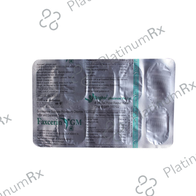 Faxcerin GM 50mg/750mg/250mg Tablet