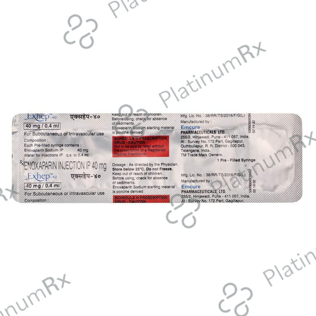 Exhep 40mg Injection 0.4ml
